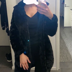 Vår/vinter jacka päls  - Säljer min vår/vinterjacka , jätte varm,knappar om du vill stänga igen jackan, mysig och skön