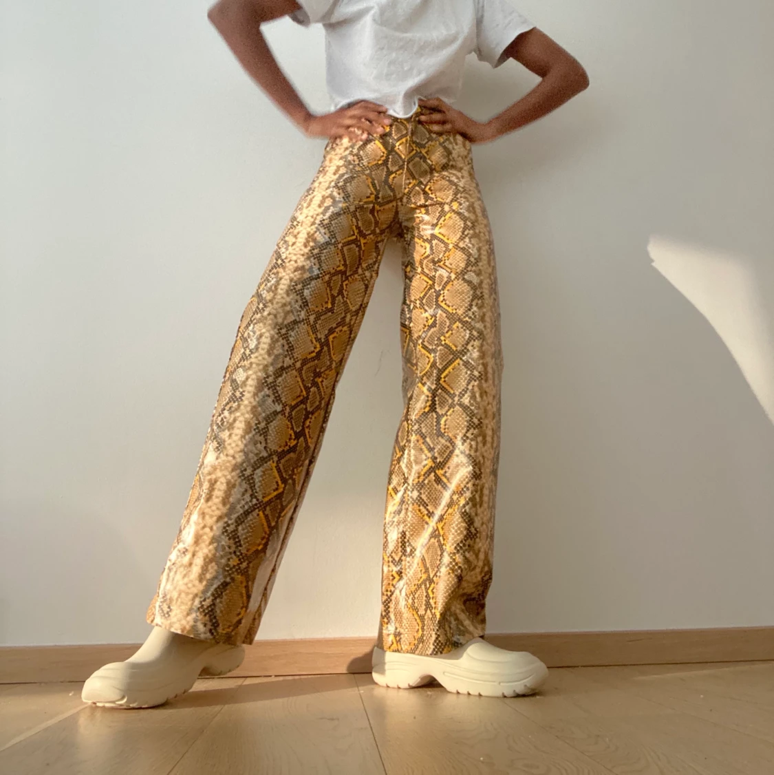 Faux Snake/Croc Skin Trousers  - 90