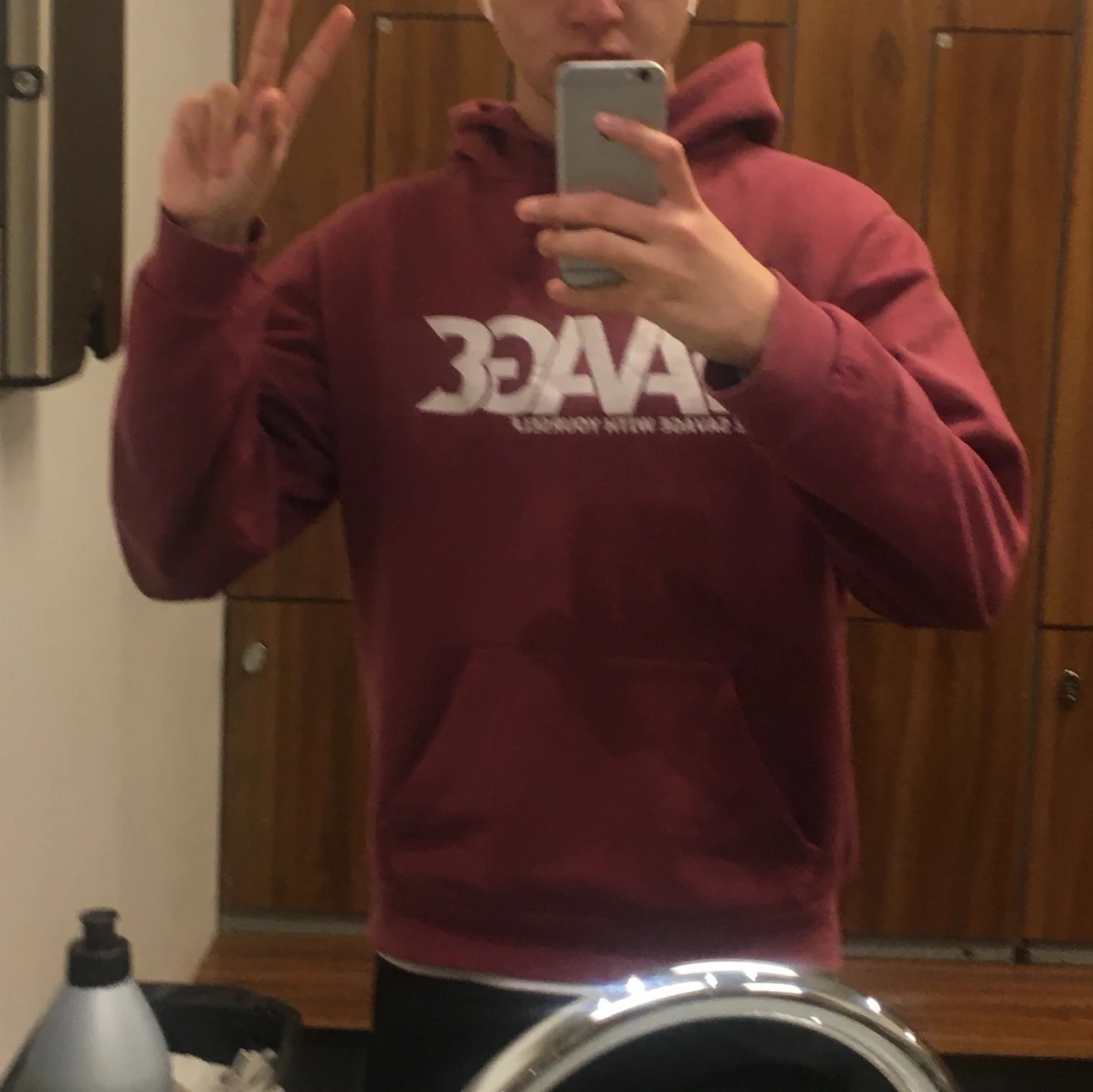 Savage Burgundy Hoodie - 90
