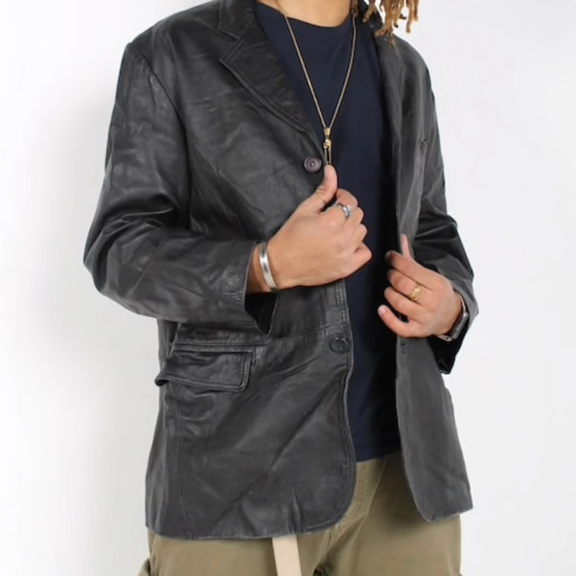 Oversize skinnjacka/blazer - 91