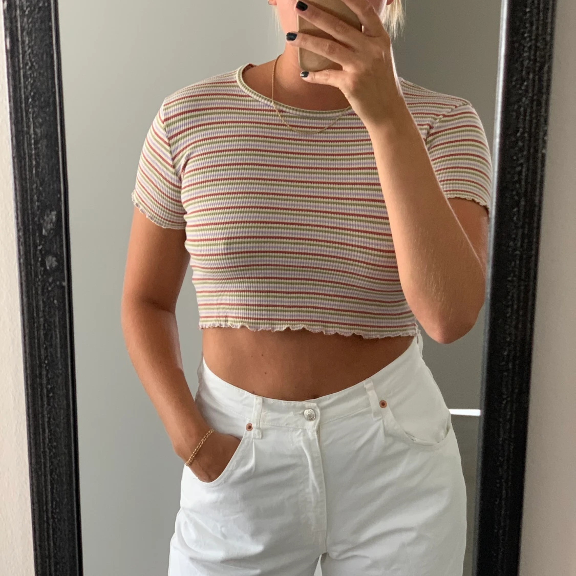 Randig croptop