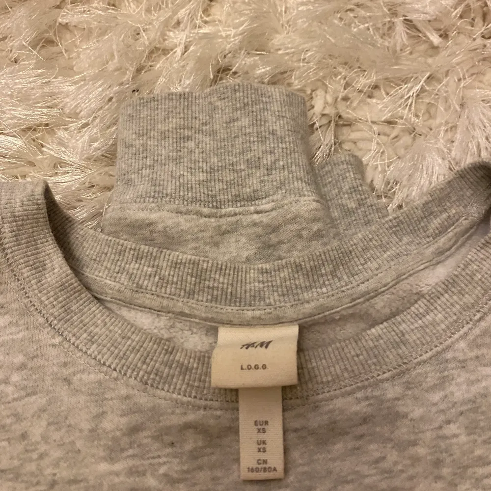 Fin mysig Sweatshirt från H&M 🤍  Storlek XS och är använd varsamt Sweatshirten passar till det mesta och har ett leopardmönstrat tryck på bröstet  Köptes för 149kr men säljer nu för 50kr + frakt. Tröjor & Koftor.