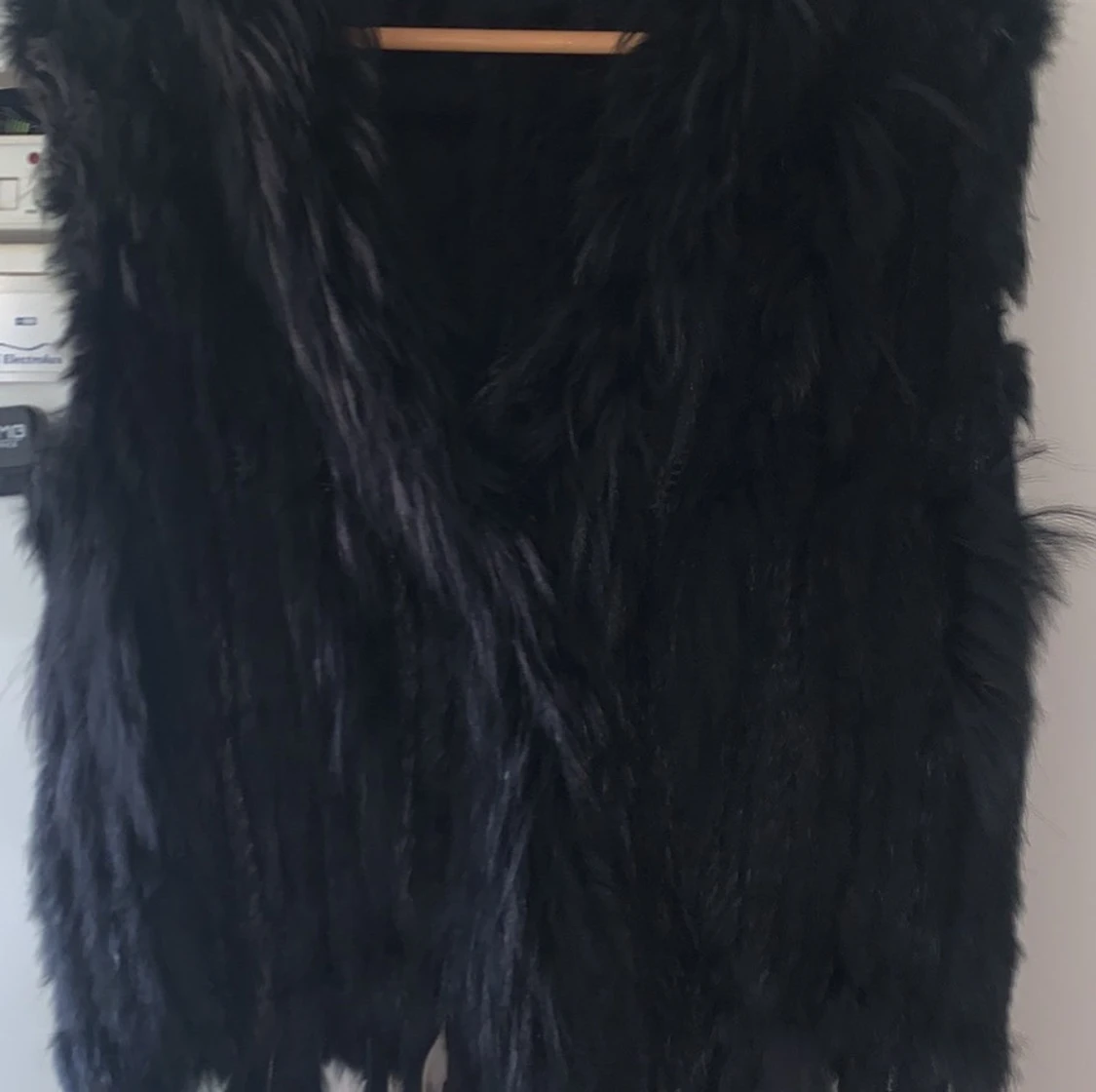 Äkta pälsväst storlek 36 