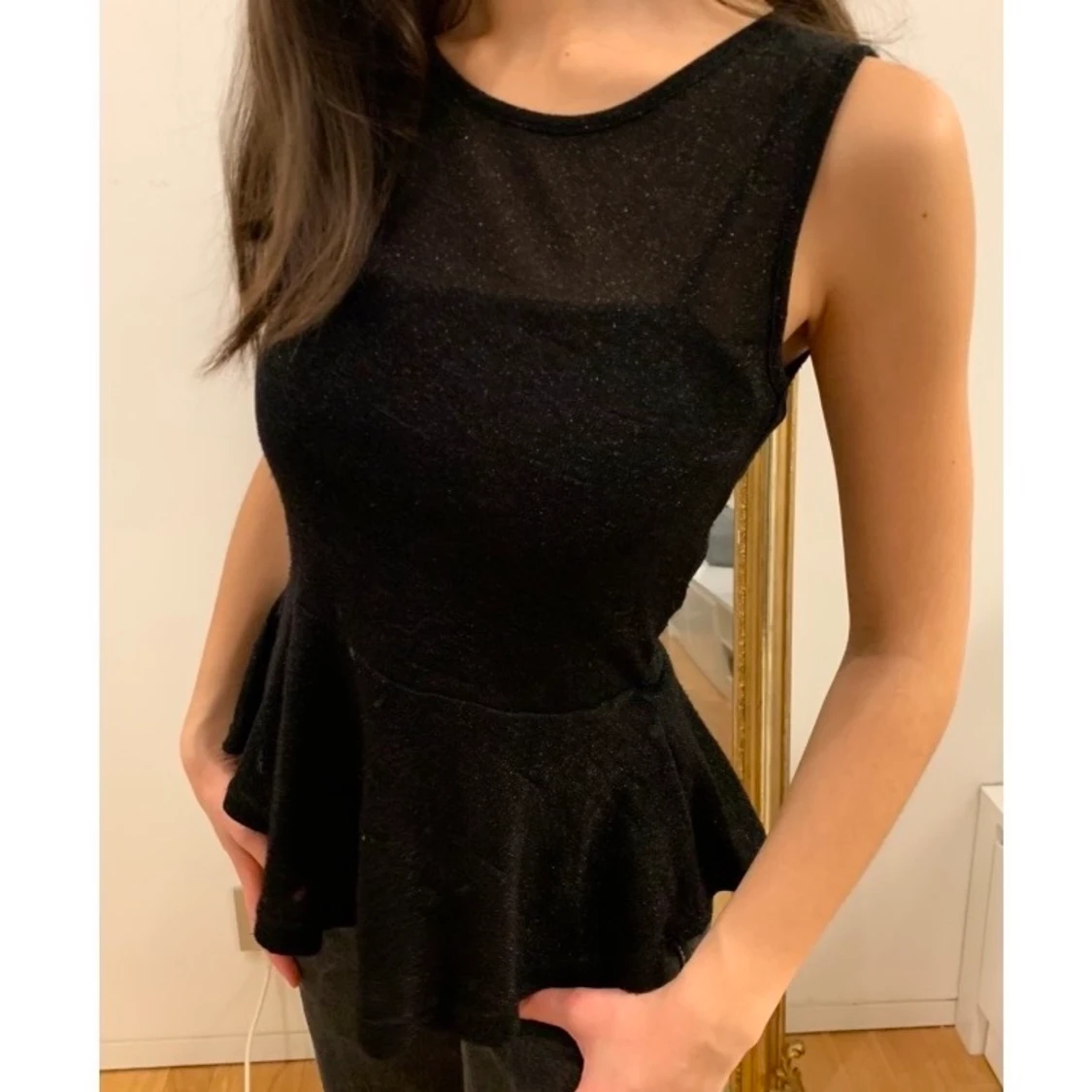 Trendig glittrig festtopp🖤💫