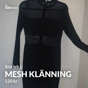 Mesh klänning  - Jättefin klänning med mesh detaljer. Använd ett fåtal gånger💓