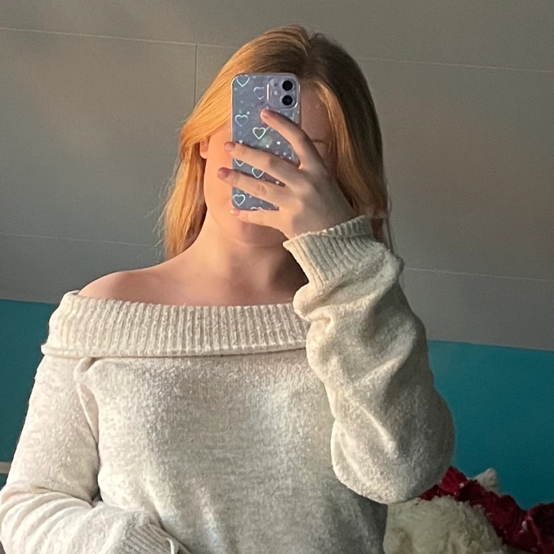 Offshoulder tröja strl S