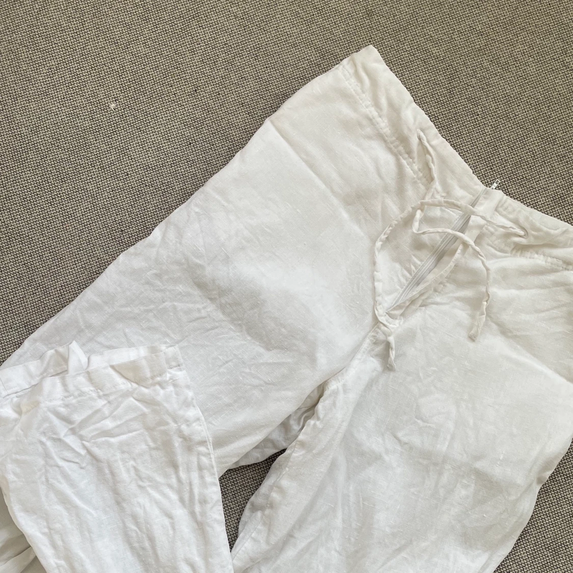 Vita linne byxor  - 91