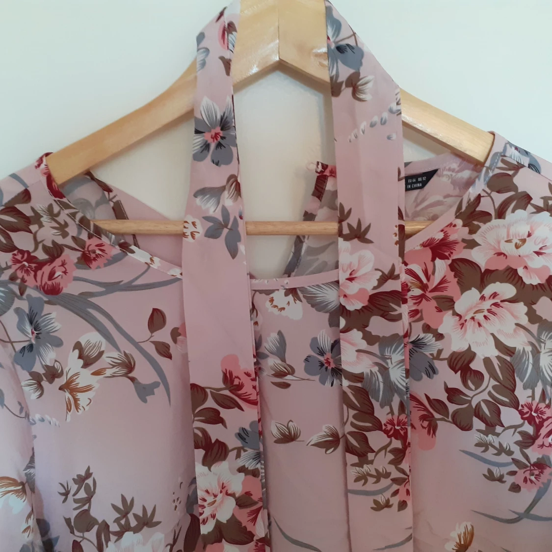 Rosa blommig tunika - 90