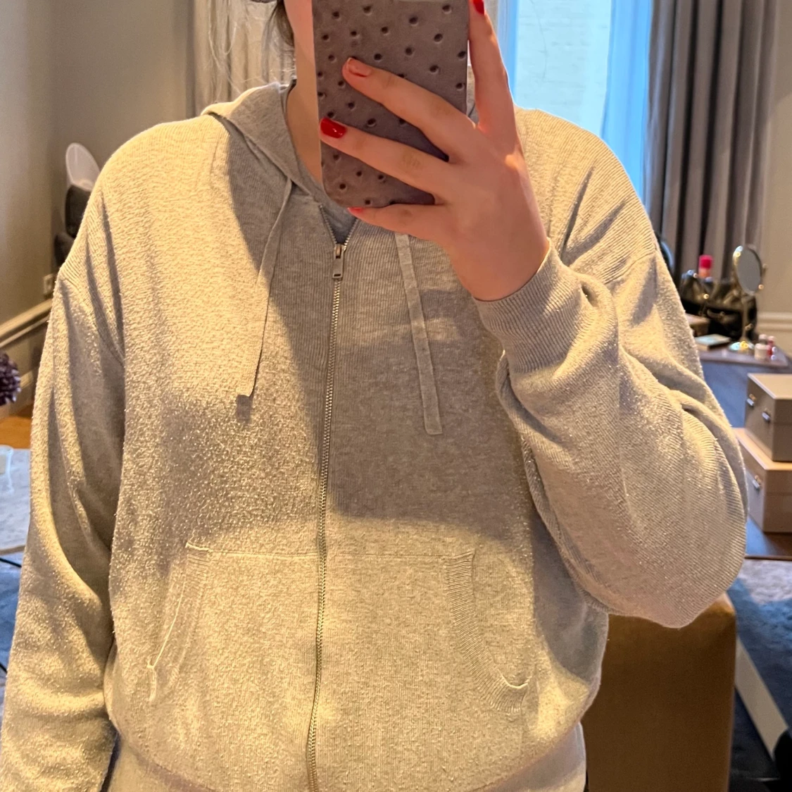 Grå zip up🖤 - 90