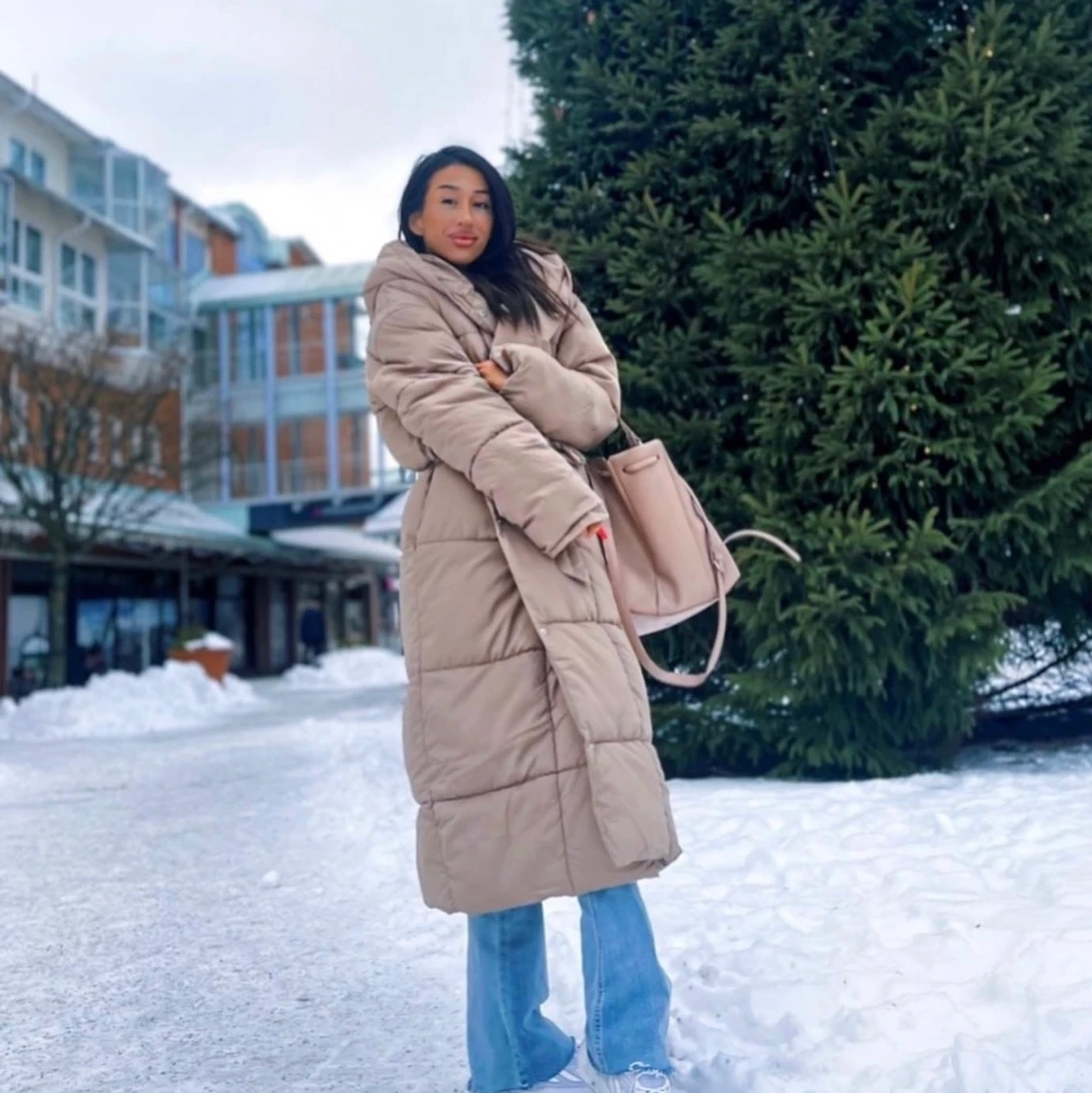 Lång vinterjacka  - 90