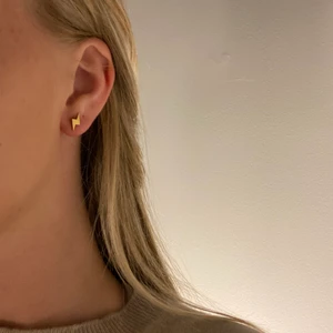 Örhängen  - Guldiga örhängen med blixt