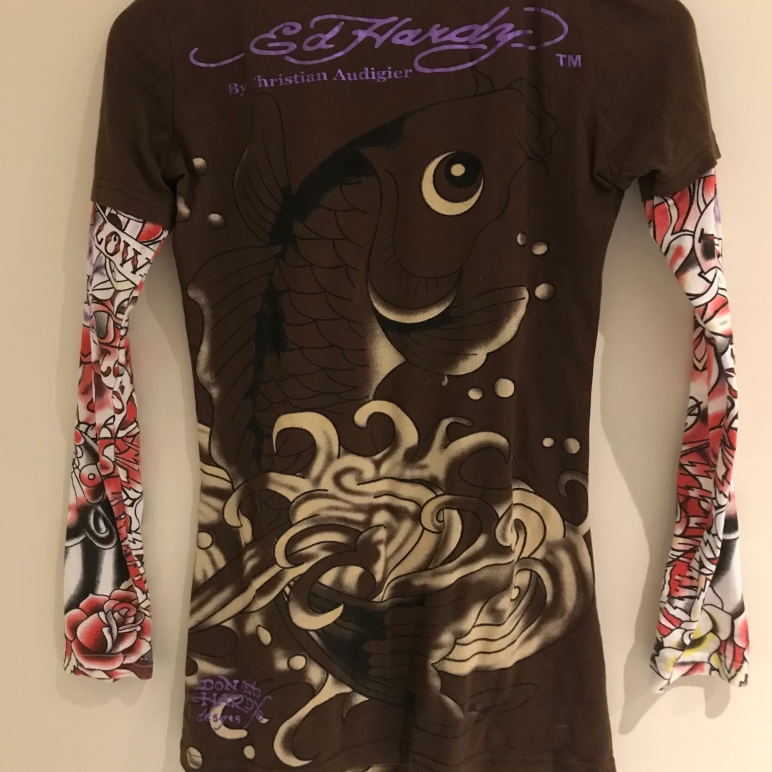 Ed Hardy långärmad tröja strl S - 90
