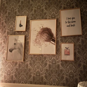 Tavelvägg - Superfina tavlor från desino. Med en fin ram i rose