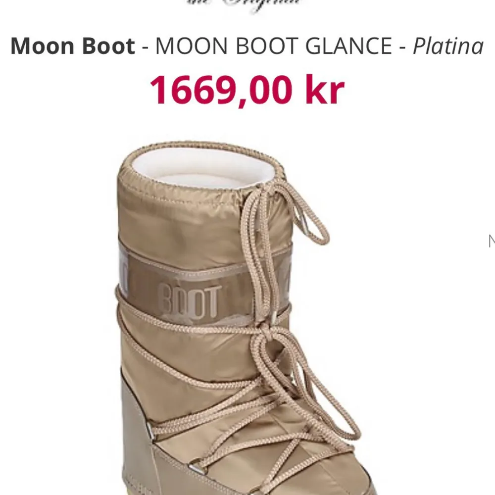 Säljer dessa höga moon boots som passar 35-38 i storlek. Helt okej skick därför säljer jag billigt💗 kom privat för fler bilder💗. Skor.