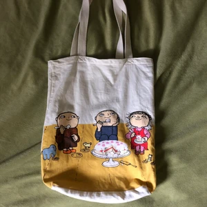 Mini totebag  - Mini tygväska med Alfons print. Frakt 48 :)