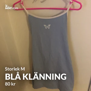 Kläning  - En klännong ifrån hm som jag klippt bort banden där bak för att kunna knuta i kors men även vanligt.