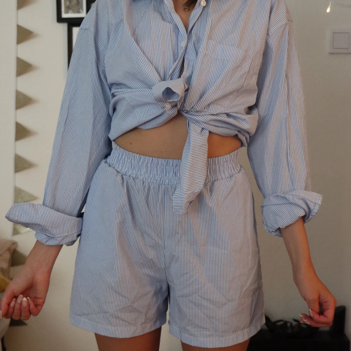 Madlady Pyjama Style Shirt and Shorts 