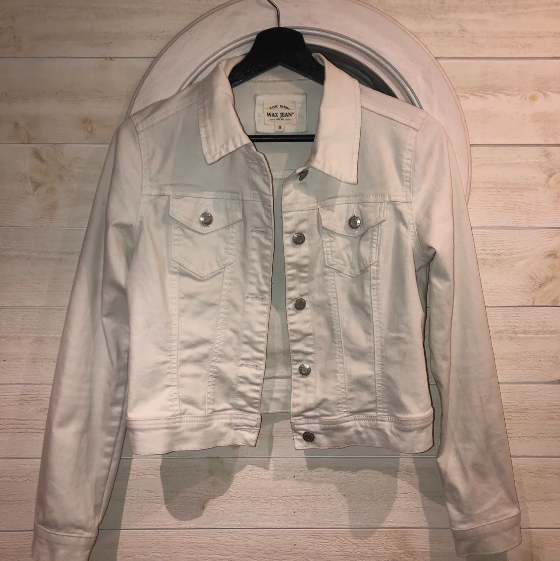 Vit jeansjacka