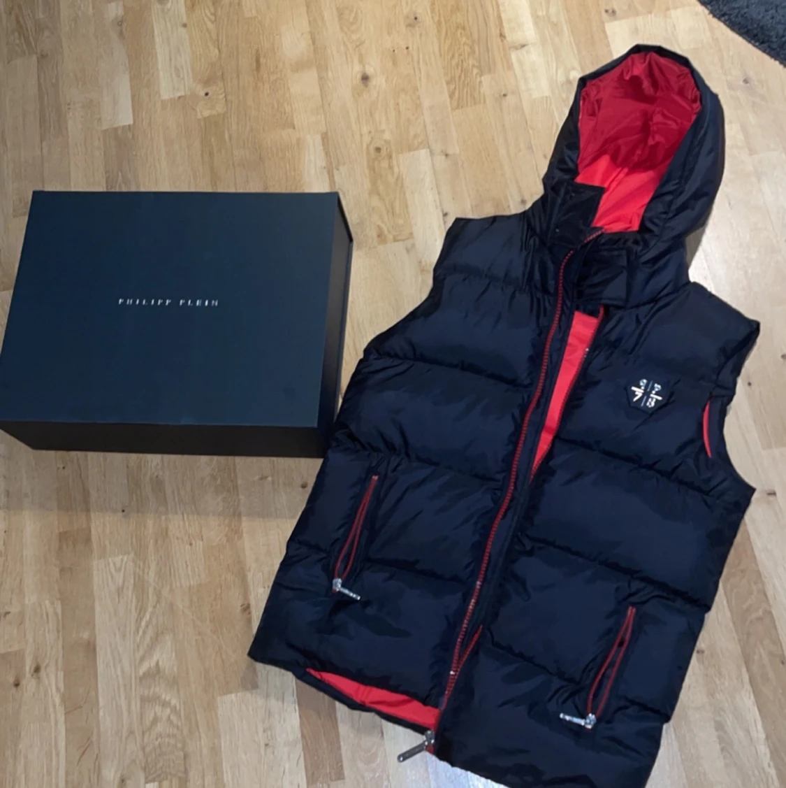 Philipp Plein väst, svart, strl L - 90