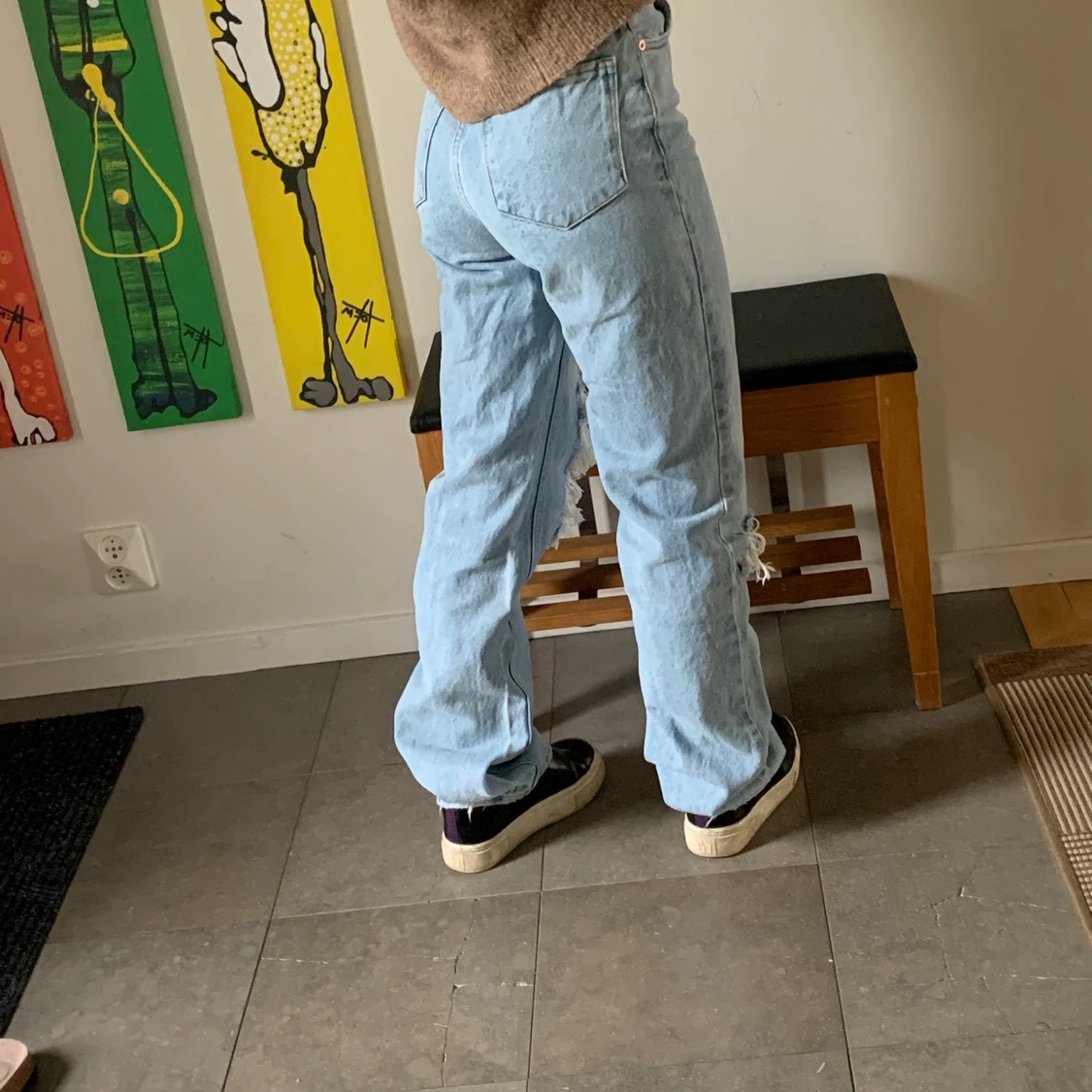 Jeans med slitningar - 91