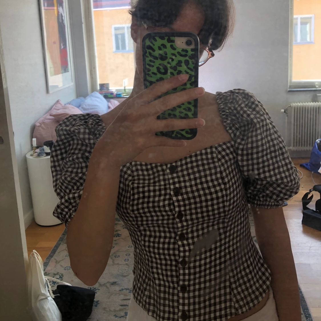 Rutig puffärmstopp i Linne 