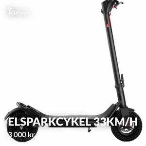Elsparkcykel  - Säljer min Elsparkcykel eftersom den inte används längre. Modell: Freev EVS 410. Laddare följs med såklart Räckvidd 2,9 mil Nypris 6999kr Säljer för 3000kr Priset kan diskuteras  För fler bilder är det bara att höra av sig. 😌