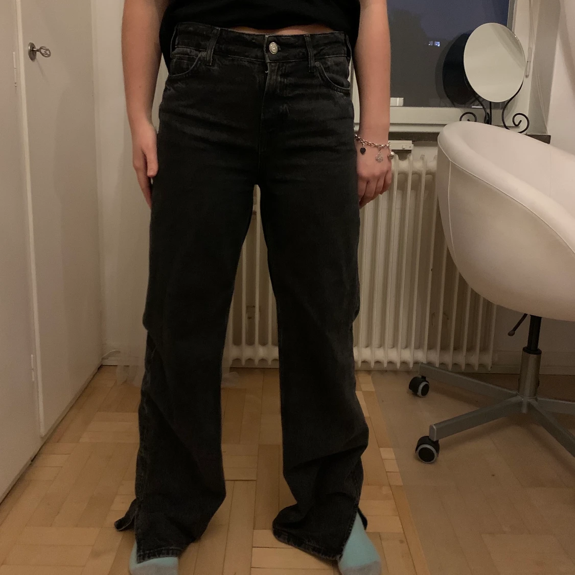 Straight jeans från zara