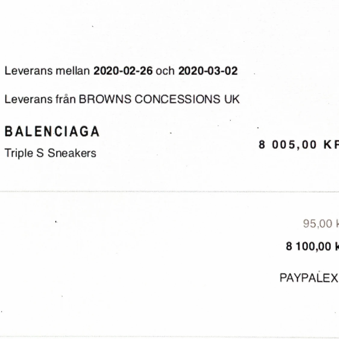 Balenciaga slutsåld färg  - 91