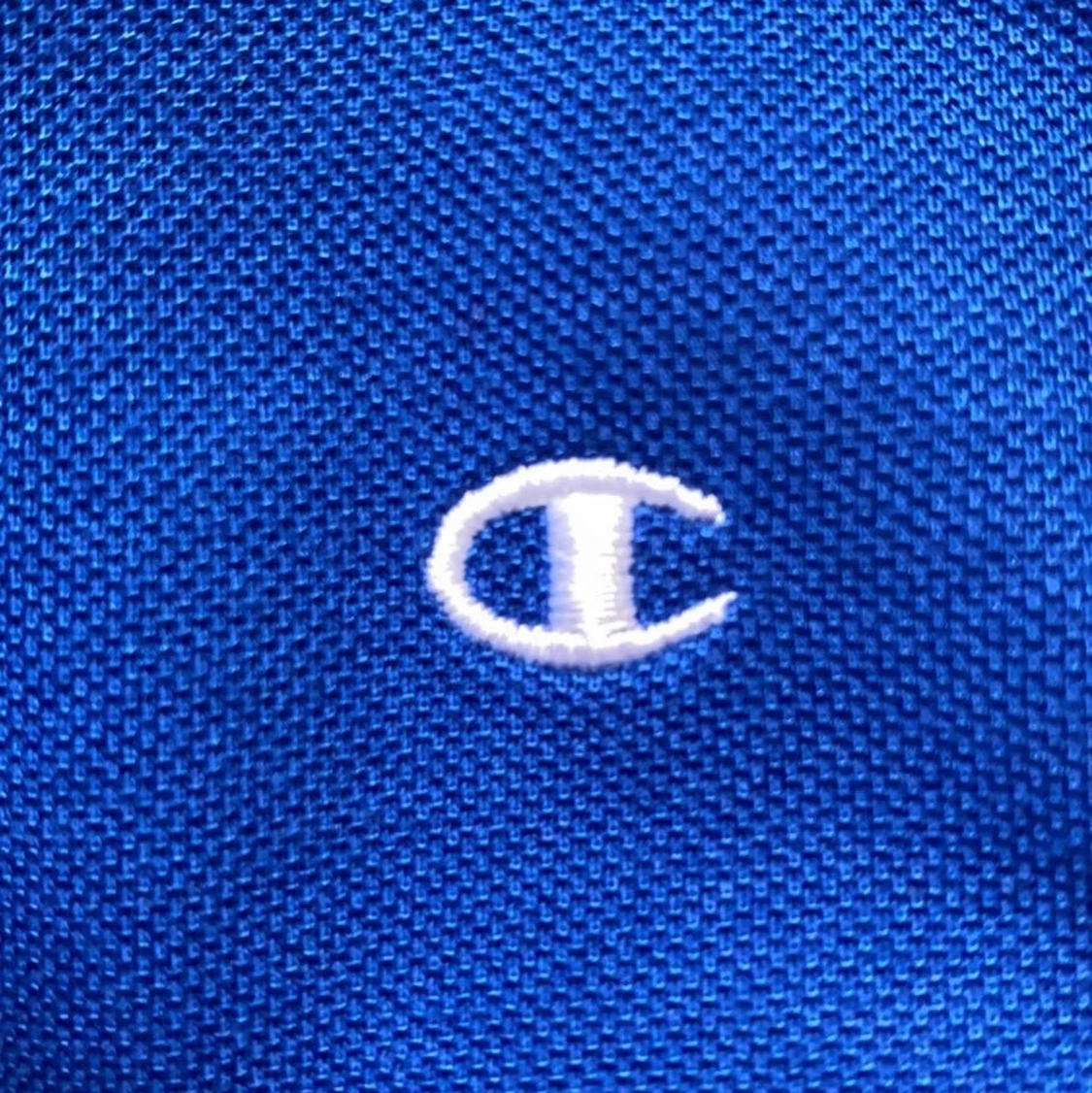 Jätte fin blå oversized Champion t shirt - 90