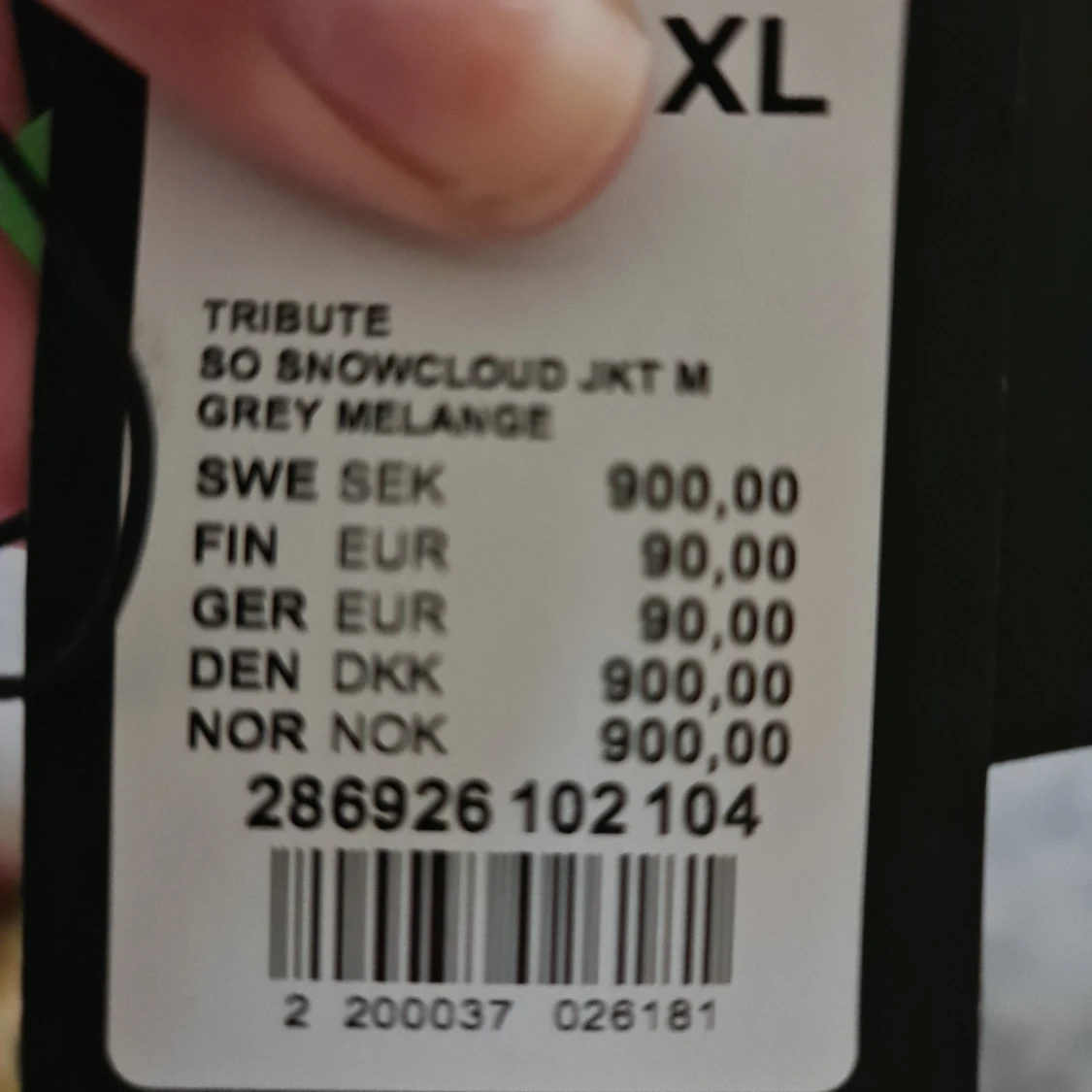 NY! Jättefin, grå,vinterjacka  - 91