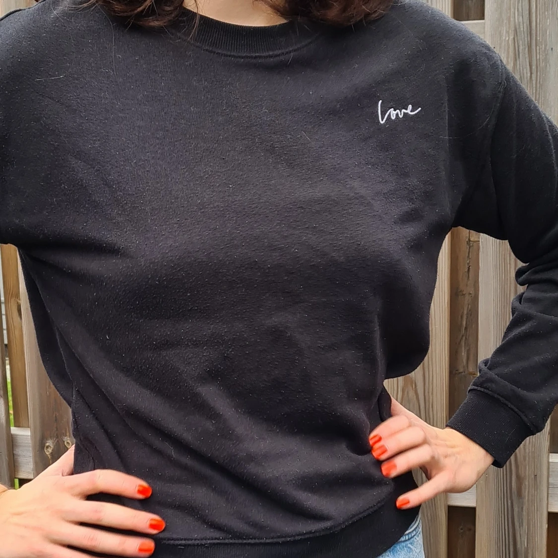 "Love" tröja strl S/M