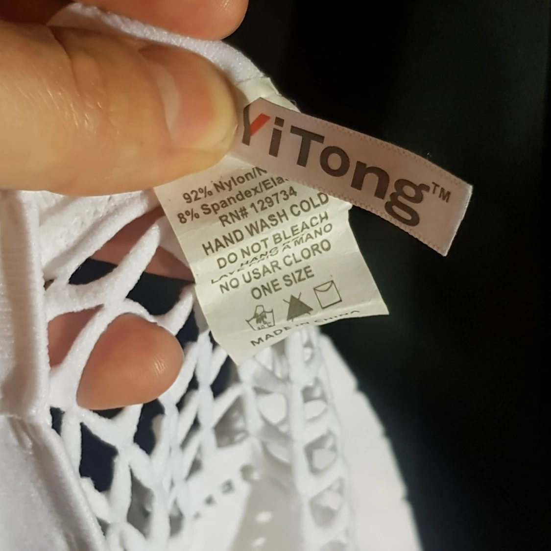 Yitong, Vit klänning strl XS/S - 91