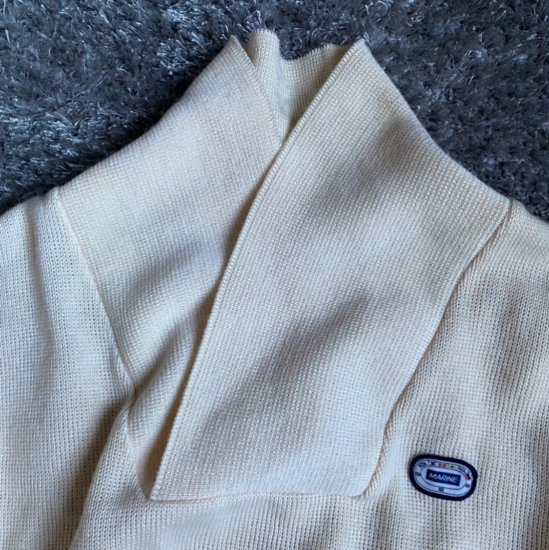 handgjord marine tröja  - 91