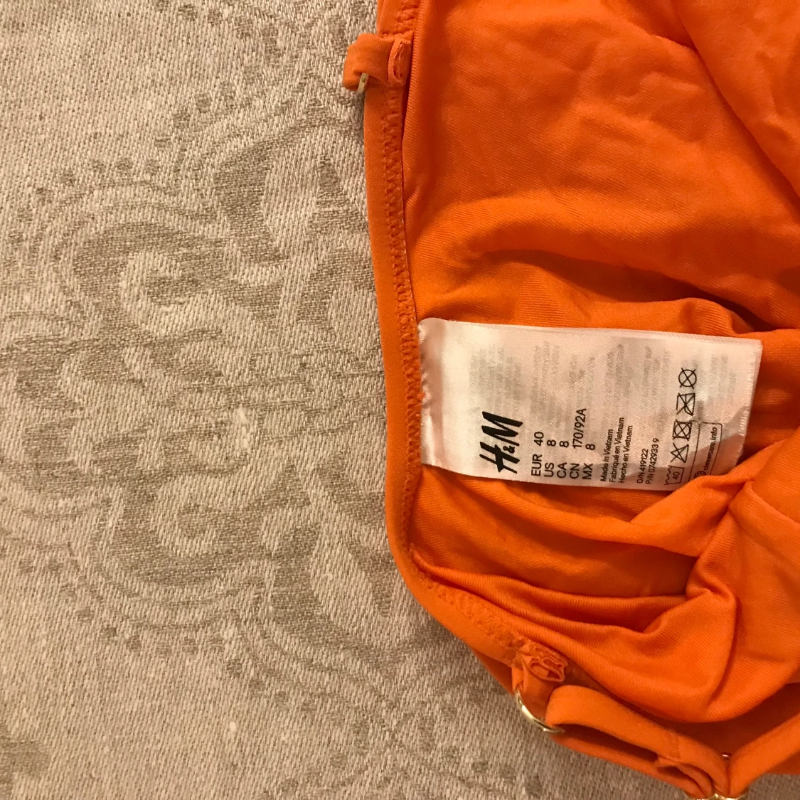 orange baddräkt - 90