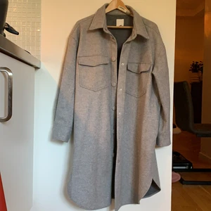 Jacka - Grå Fleece jacka från HM , super skön o ha som oversize