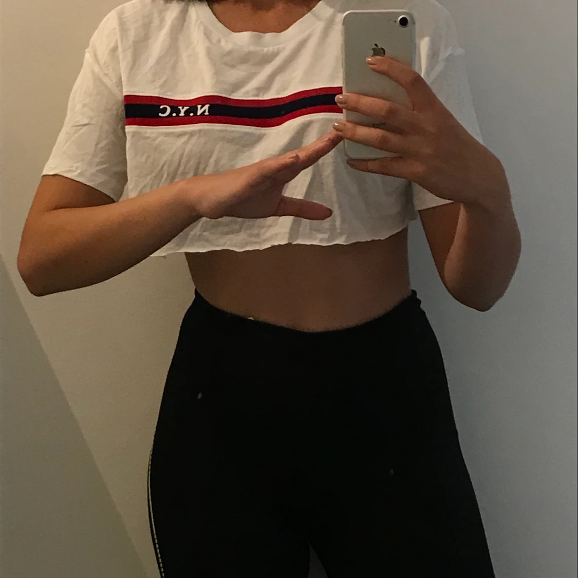 Croppad topp från HM