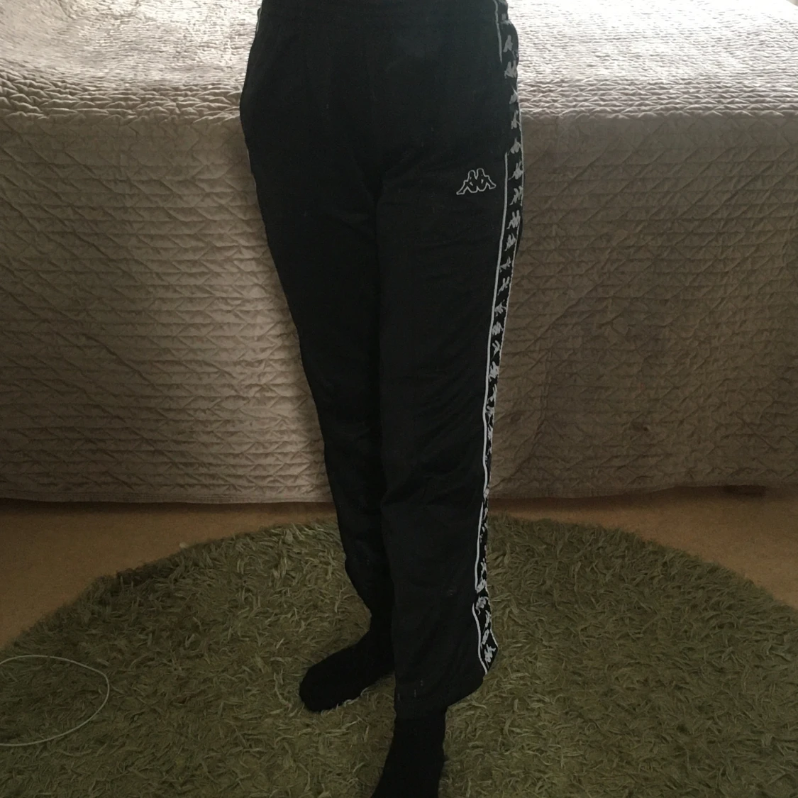 Svarta kappa byxor - 90