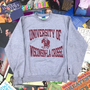 CHAMPION SWEATSHIRT!! 🦅❤️ - Champion sweatshirt från university of Wisconsin. Storlek M och fits tts. Grymt skick bara en minor stain men inget som stör helheten av tröjan. Det är bara att skriva om du undrar något!❤️🦅🌱
