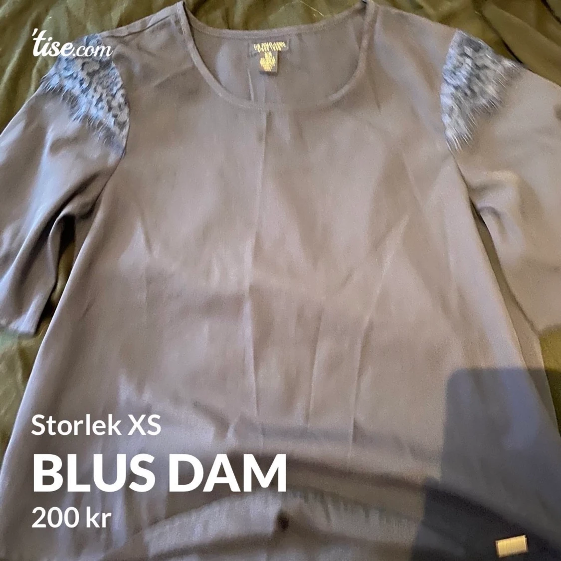 Marinblå blus  - 90