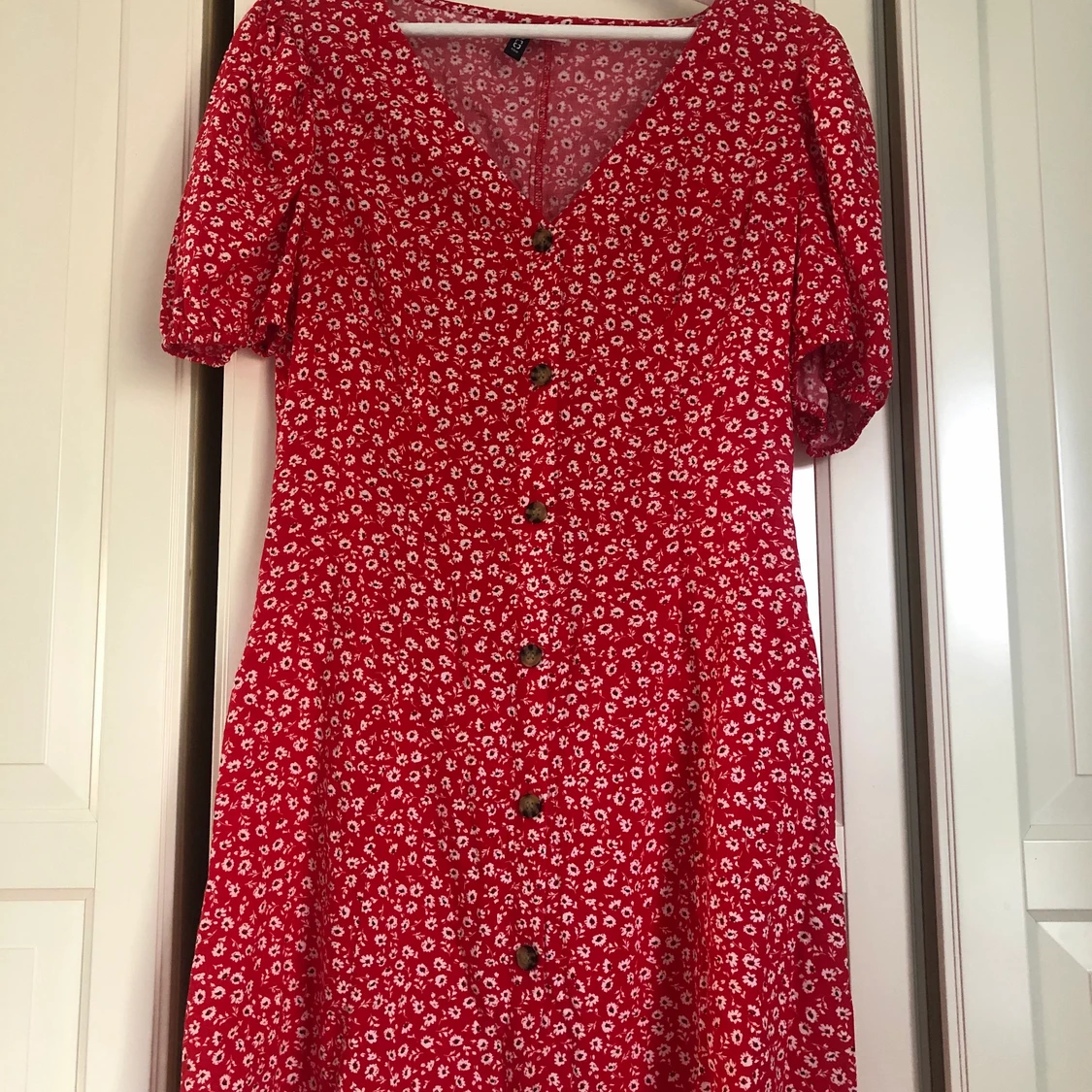 Röd sommarklänning