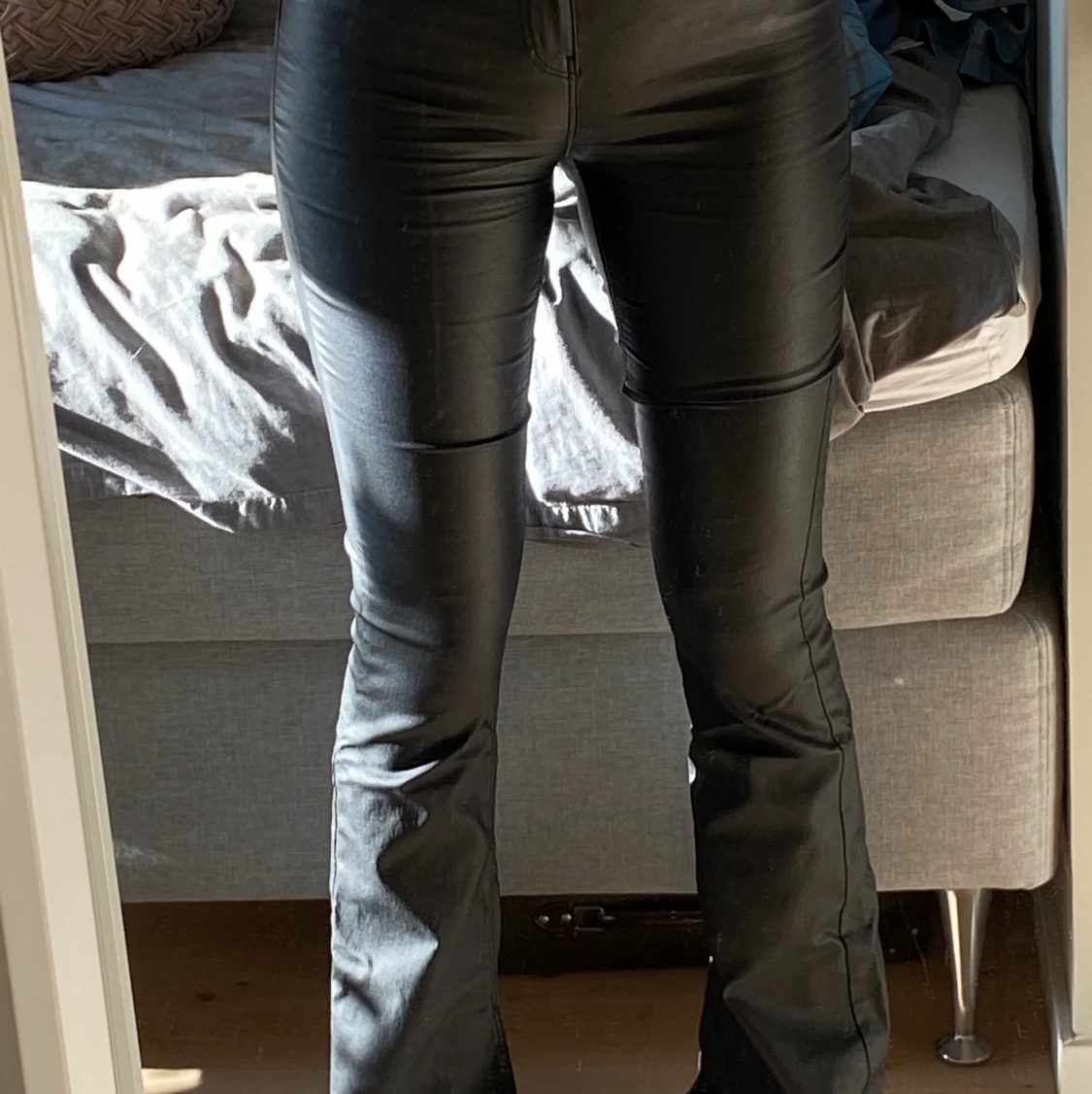 Faux läder byxa - 90