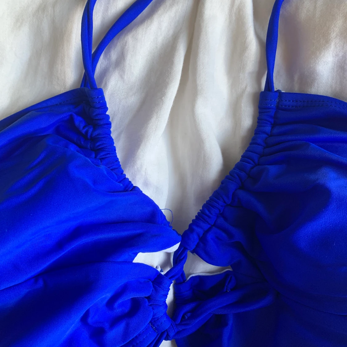 Blå bikini överdel S/M - 91