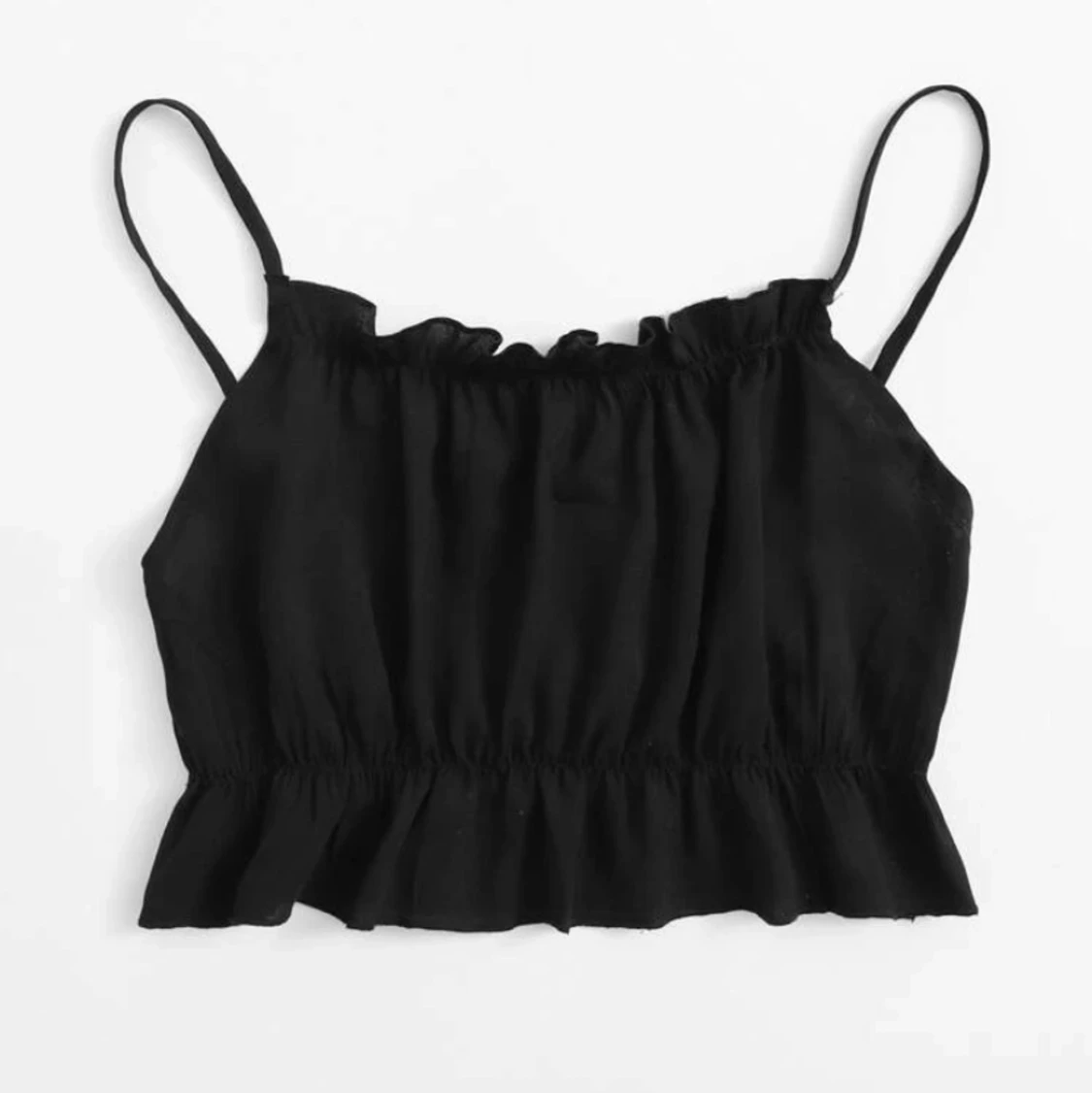 svart topp med justerbara band (lånade bilder)