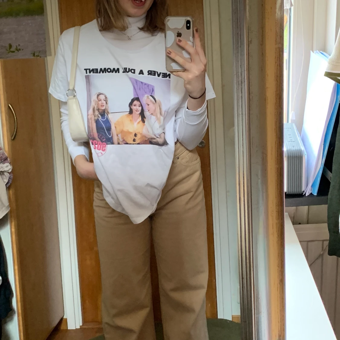 Oversized T-shirt med Tryck