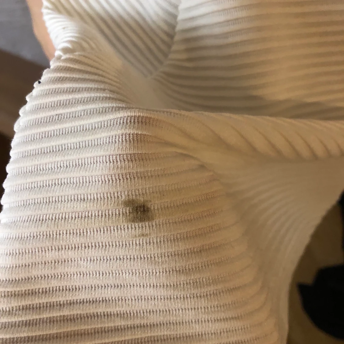 Vit ribbad klänning  - 91