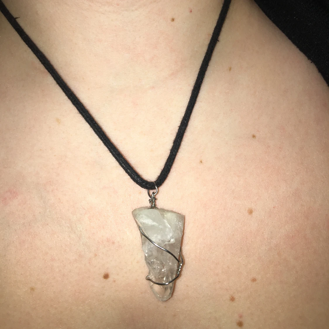 kristall halsband - 90