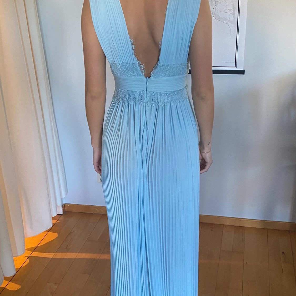 Ljusblå klänning / balklänning - 90
