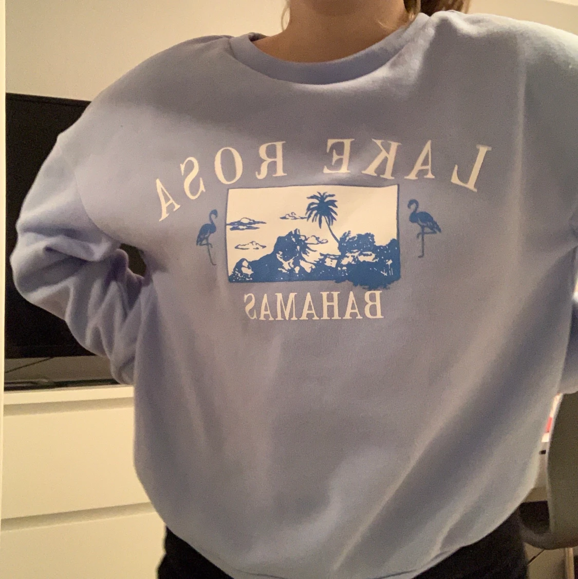 Blå Shein Sweatshirt - 90