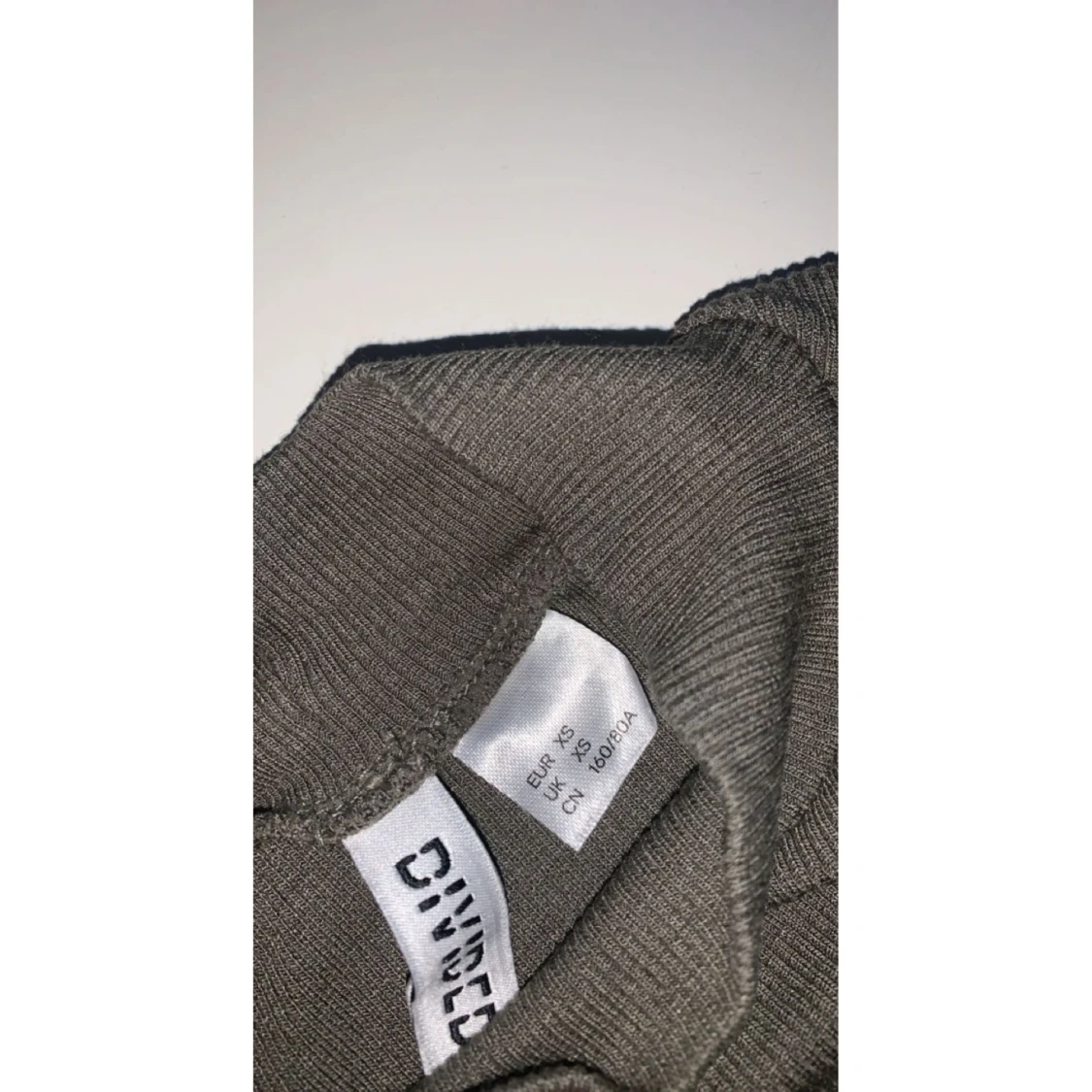 Ribbad halvpolo tröja  - 90