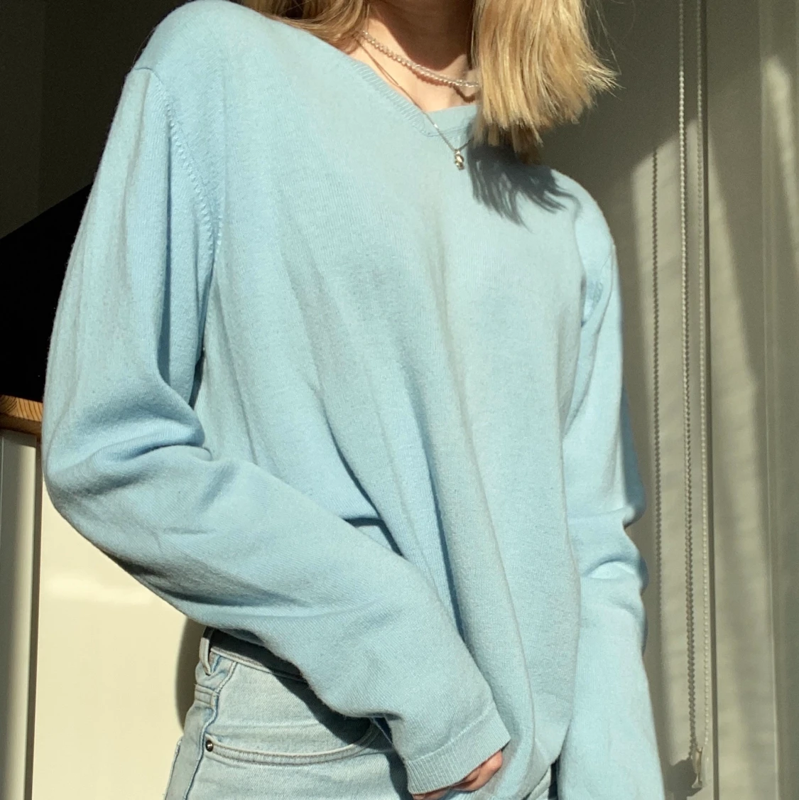 Ljusblå tröja - 91